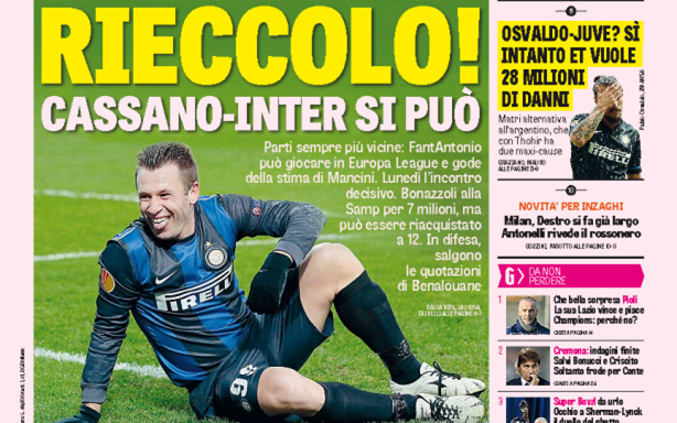 米体：国米已经准备明夏以2300万欧元回购小斯坦科维奇（米体：国米计划明夏斥资2300万欧回购小斯坦科维奇）